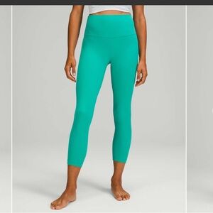 NWT Lululemon Align High-Rise Crop 23" Maldives Green size 18